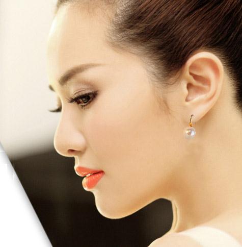 18K Gold Plated pearl earrings for women