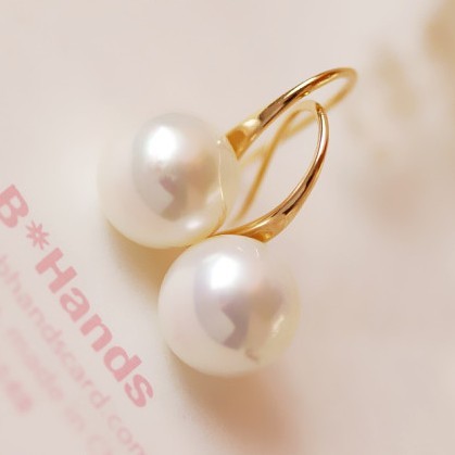 18K Gold Plated pearl earrings for women