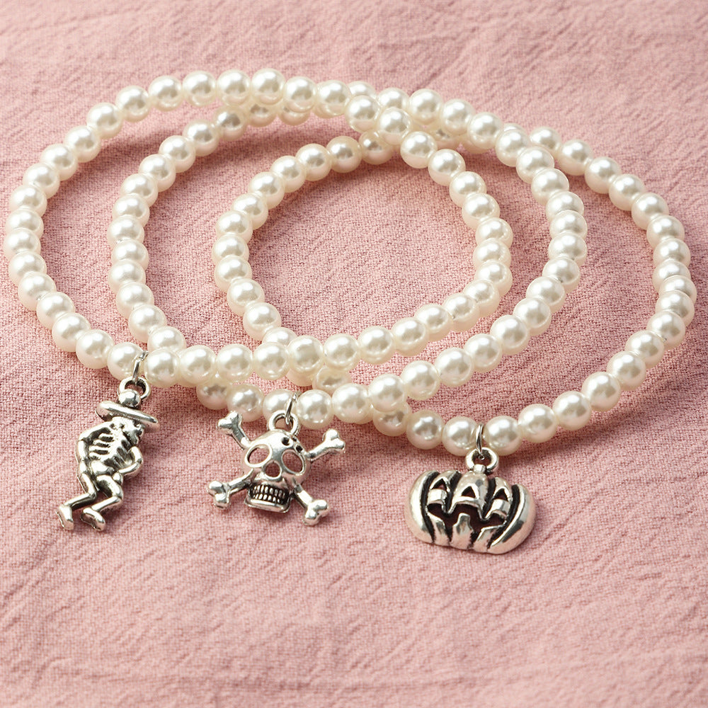Pearl Halloween Bracelet