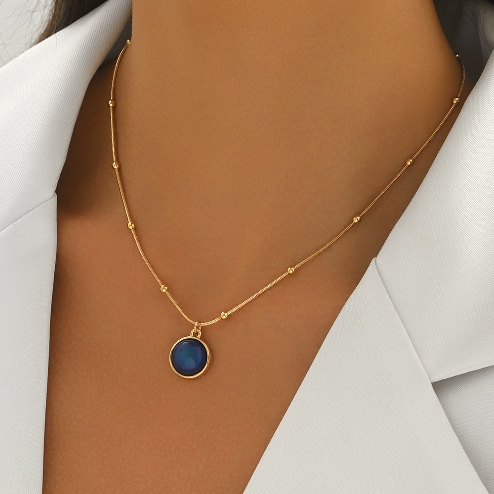18K Gold-Plated Mood Responsive Necklace