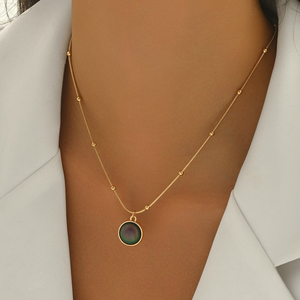 18K Gold-Plated Mood Responsive Necklace
