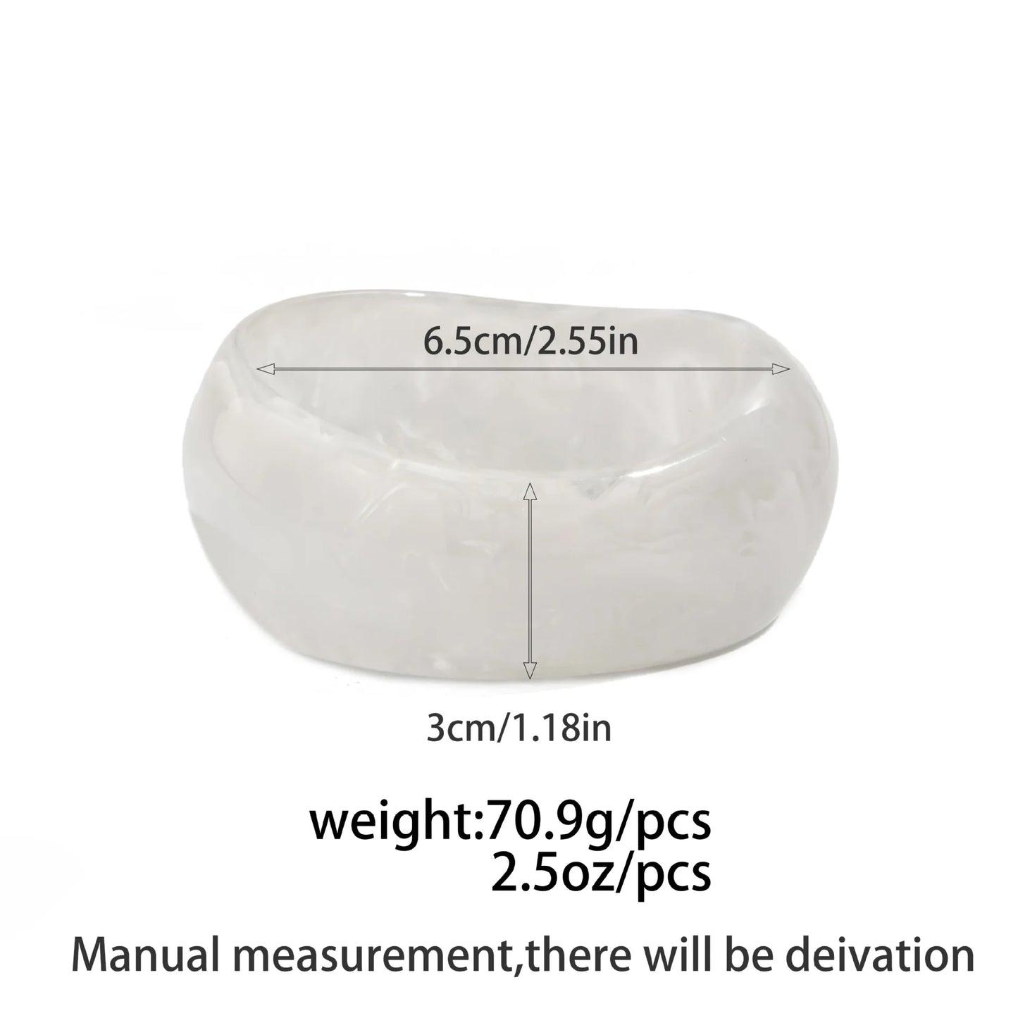 Silver Color Pink Acrylic Resin Irregular Chunky Bangles for Women Geometric Wide Hip Hop Metal Cuff Bracelet Bangle Men Jewelry