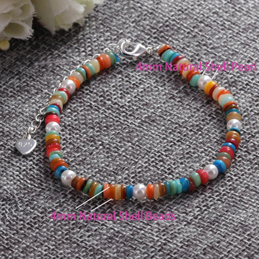 VENTFILLE 925 Sterling Silver Line Extremely fine Bracelet for Women Love Haert Bead Korean Ins Sweet Jewelry Gift
