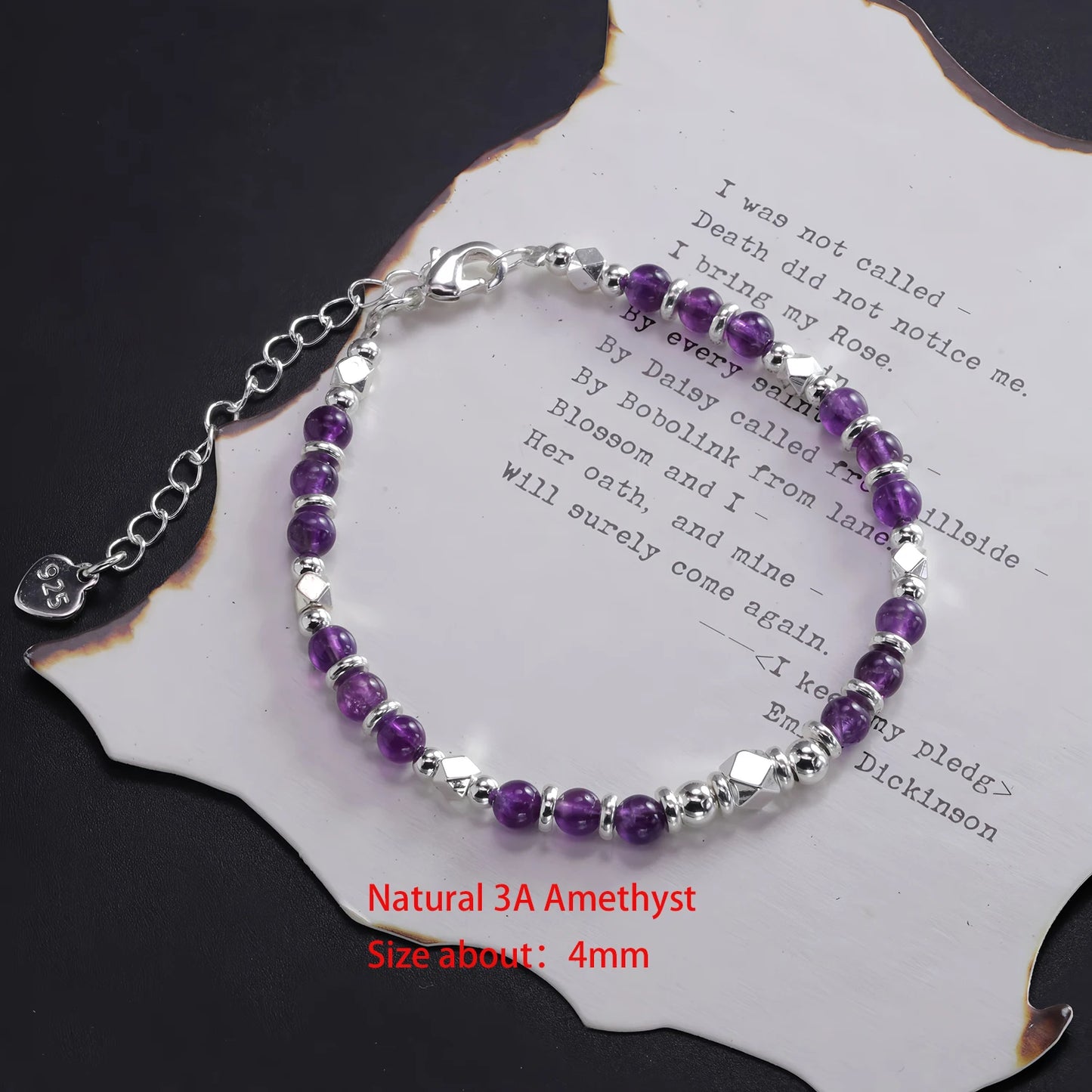 VENTFILLE 925 Sterling Silver Line Extremely fine Bracelet for Women Love Haert Bead Korean Ins Sweet Jewelry Gift