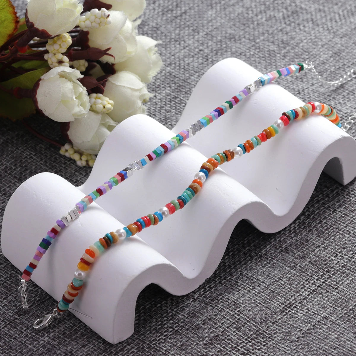 VENTFILLE 925 Sterling Silver Line Extremely fine Bracelet for Women Love Haert Bead Korean Ins Sweet Jewelry Gift