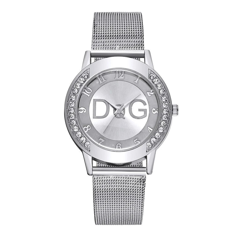 Luxury 2025 Women's watches With Diamonds Simple Digital Design Ladies' Quartz Watch Casual Gold Mesh Belt Women Clock Strap
