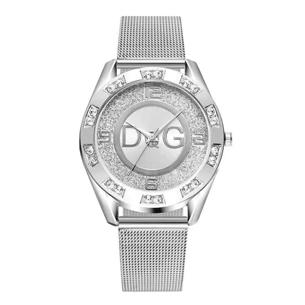 Luxury 2025 Women's watches With Diamonds Simple Digital Design Ladies' Quartz Watch Casual Gold Mesh Belt Women Clock Strap