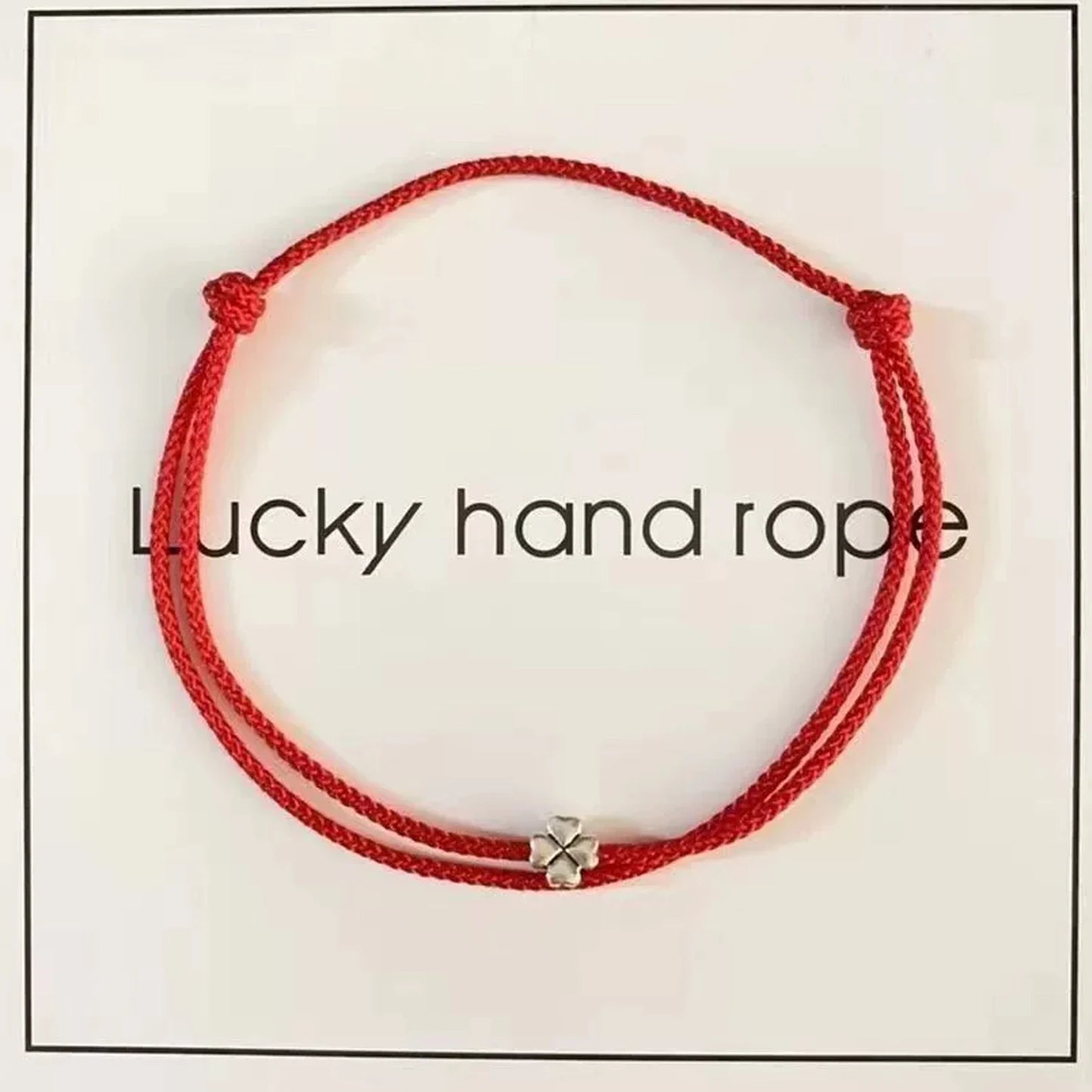 1/3Pcs Red Four-leaf Clover Bracelets for Women Men Adjustable Handmade Red Lucky Rope Couple Minimalist Jewelry Accessories