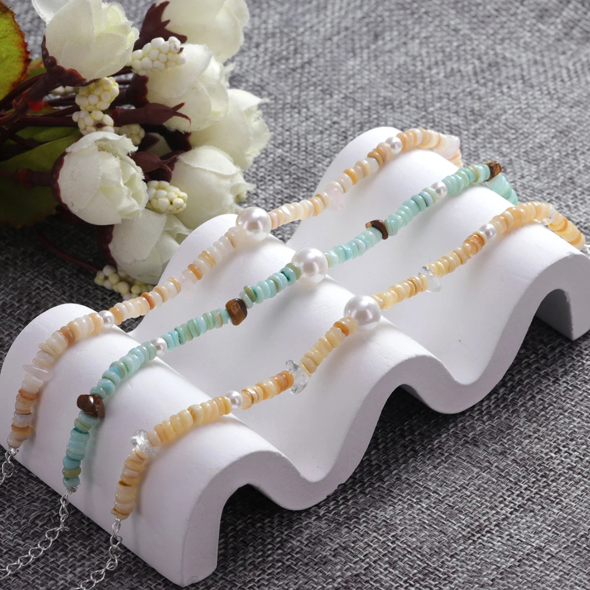 VENTFILLE 925 Sterling Silver Line Extremely fine Bracelet for Women Love Haert Bead Korean Ins Sweet Jewelry Gift