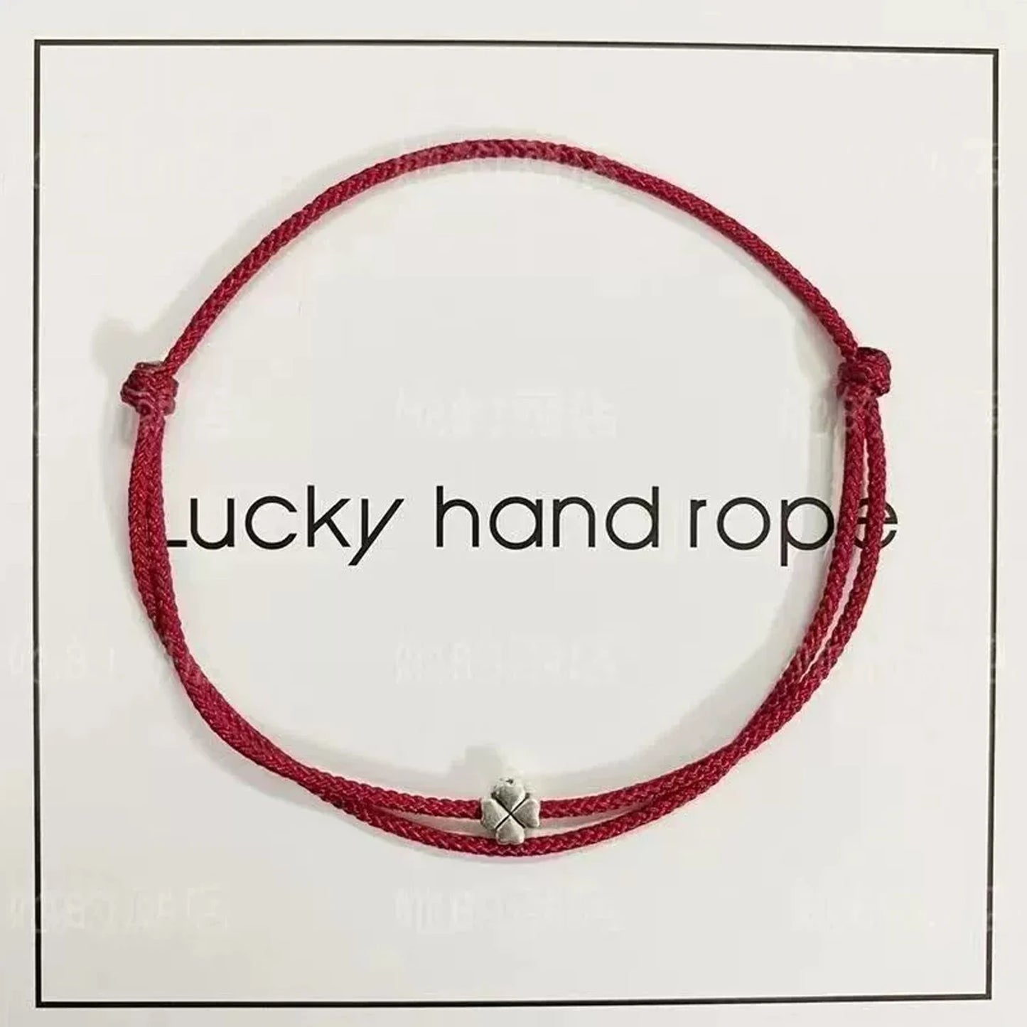 1/3Pcs Red Four-leaf Clover Bracelets for Women Men Adjustable Handmade Red Lucky Rope Couple Minimalist Jewelry Accessories