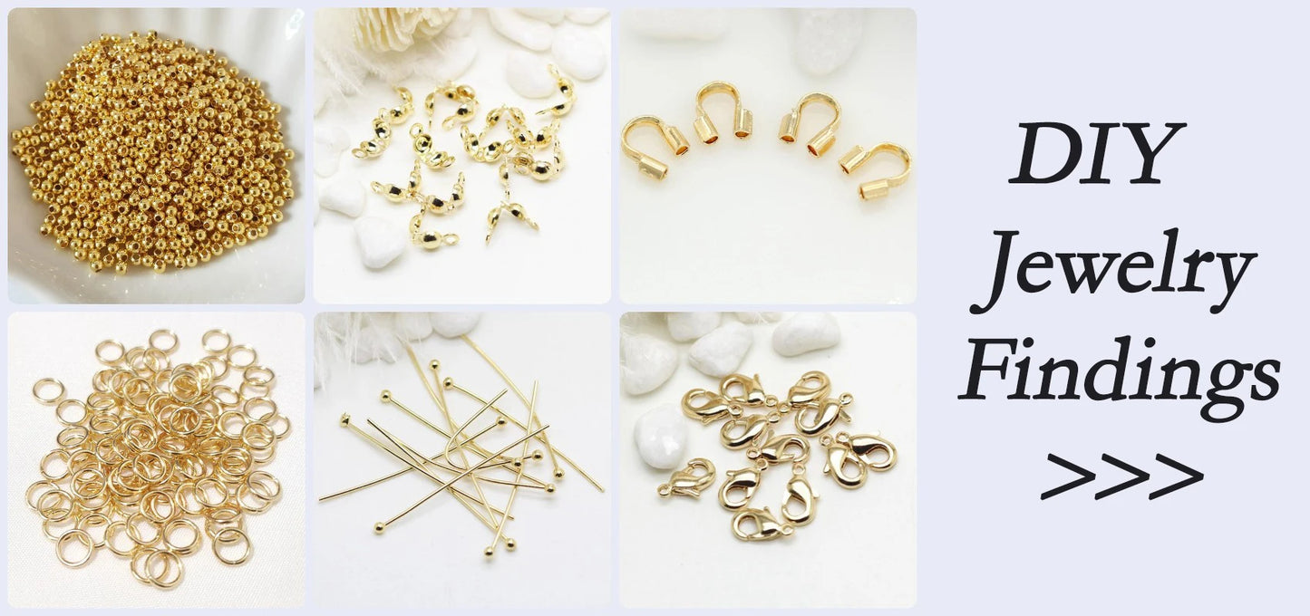 Multi Styles 18K Gold Plated Brass Flower Insert Safety Clasps,Fastener Pearl Clasps Connectors For DIY Jewelery Making Supplies