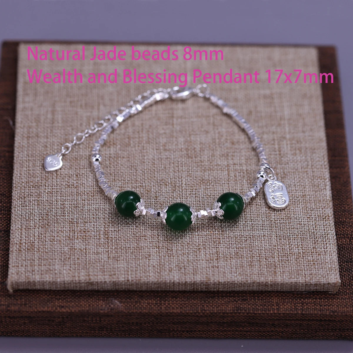 VENTFILLE 925 Sterling Silver Line Extremely fine Bracelet for Women Love Haert Bead Korean Ins Sweet Jewelry Gift