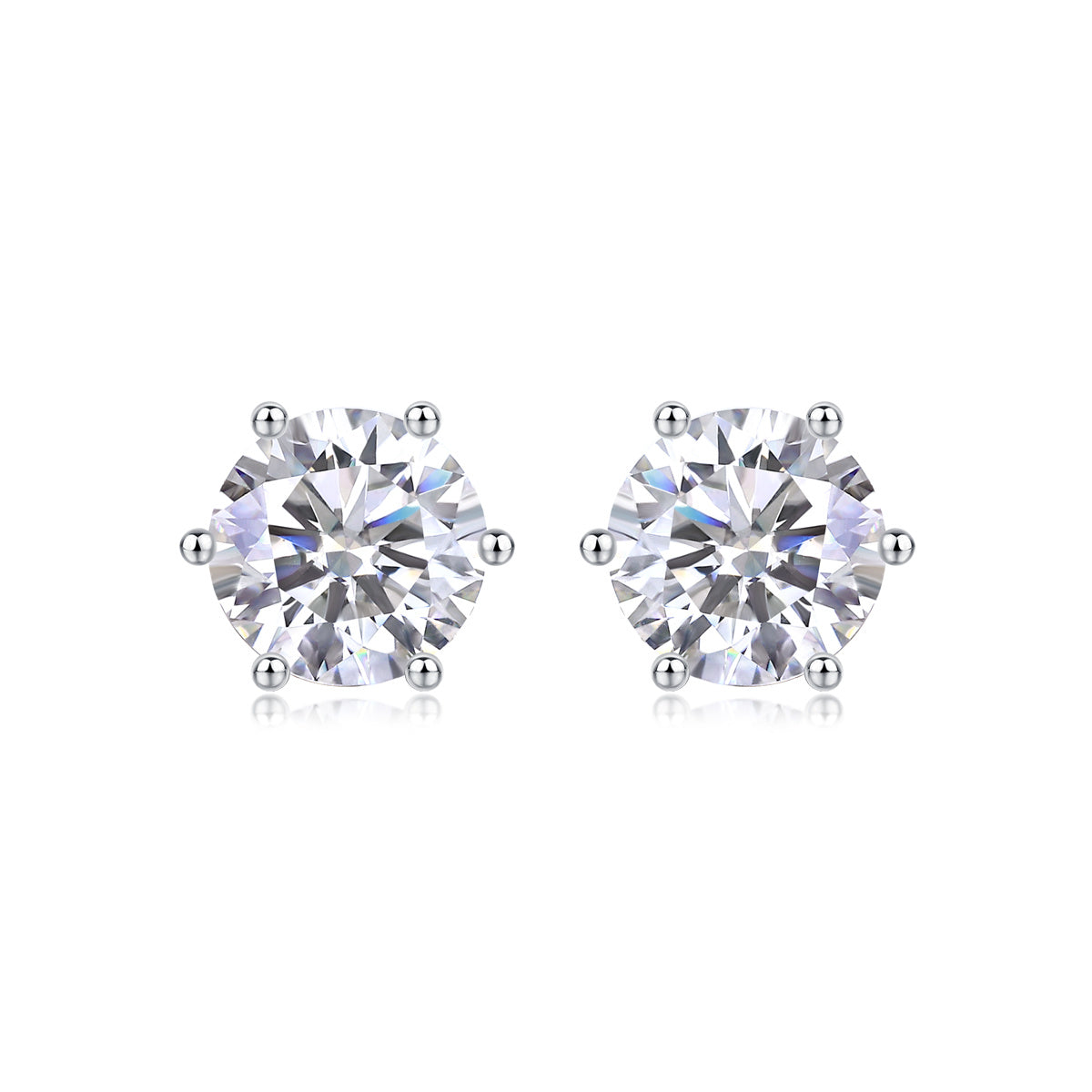 Moissanite Diamond Earrings Stud