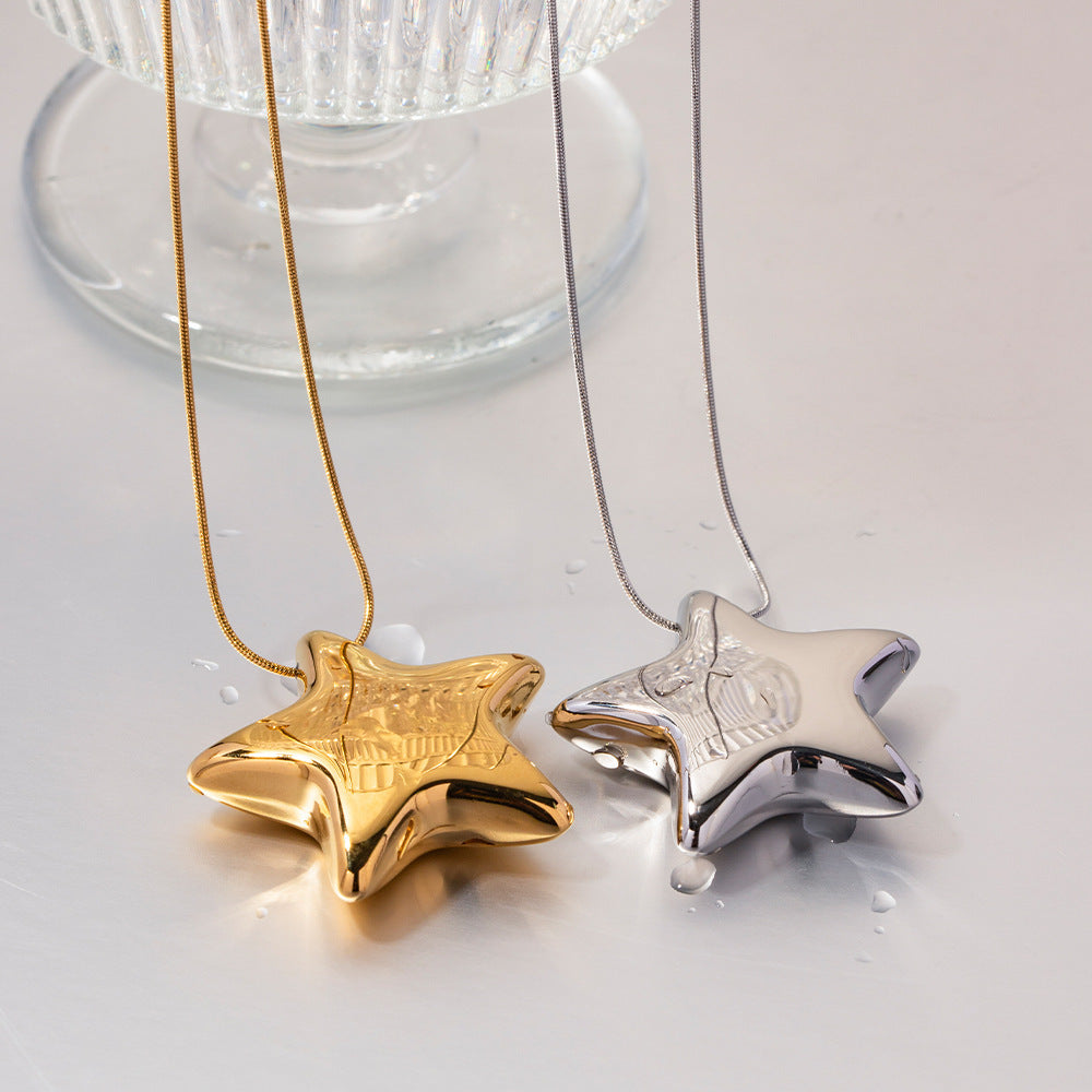 18K Gold-plated Five-pointed Star Necklace