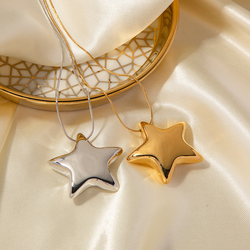 18K Gold-plated Five-pointed Star Necklace