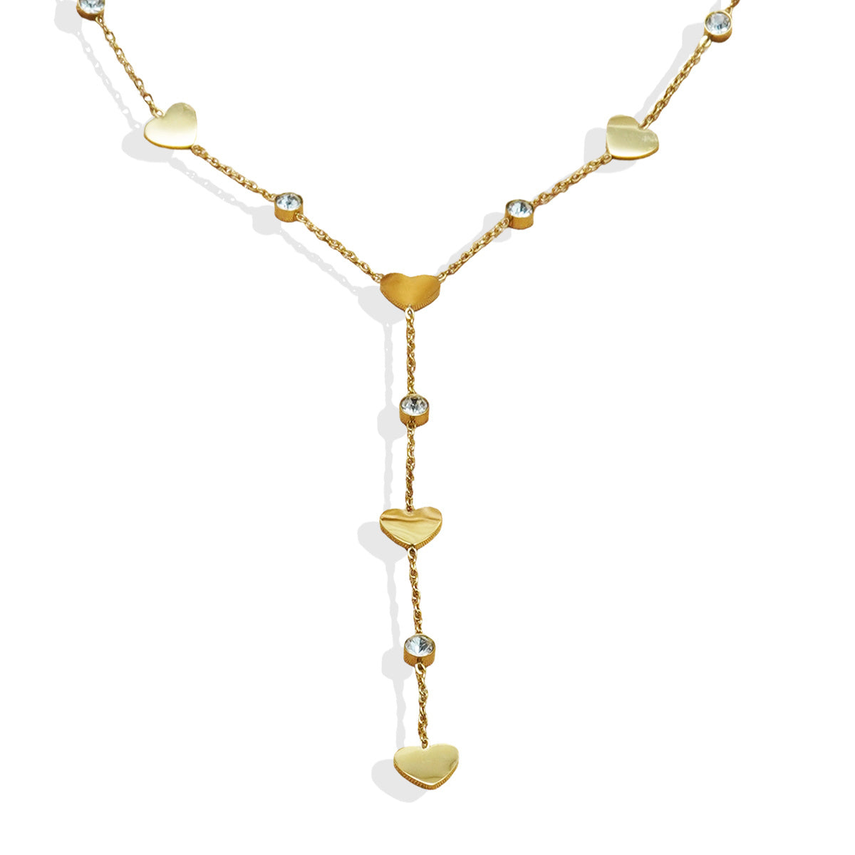 18K Gold Plated Rhinestone Necklace