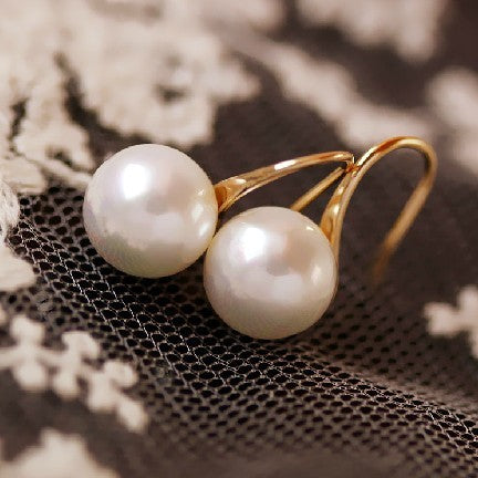 18K Gold Plated pearl earrings for women