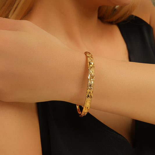18K Gold-plated Women's Open Bracelet