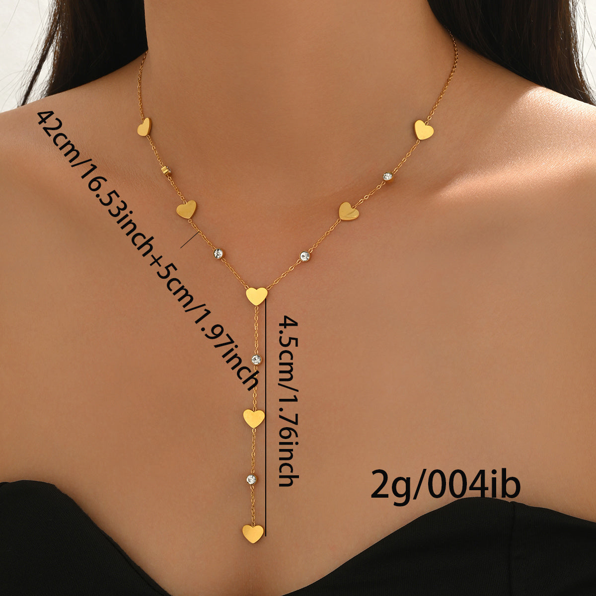 18K Gold Plated Rhinestone Necklace