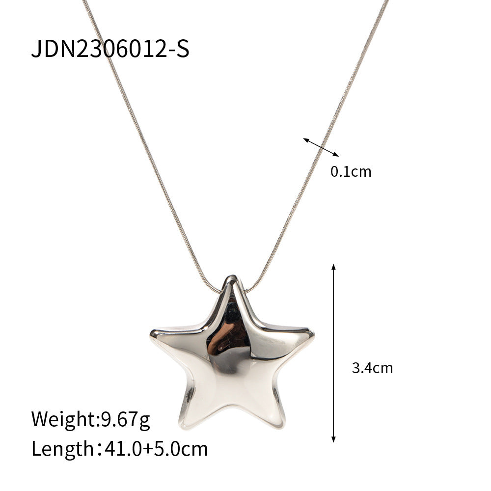 18K Gold-plated Five-pointed Star Necklace