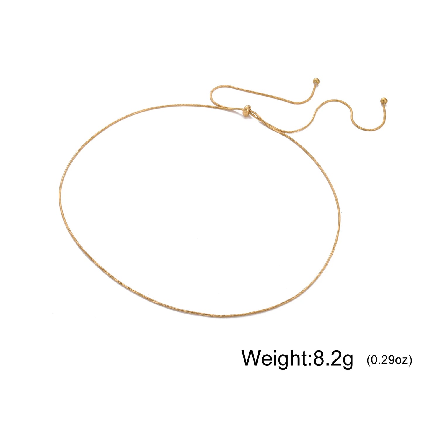 Skyrim Kpop Long Snake Chain Necklace Women Stainless Steel Adjustable Clavicle Chain Fashion Minimalist Jewelry Birthday Gift