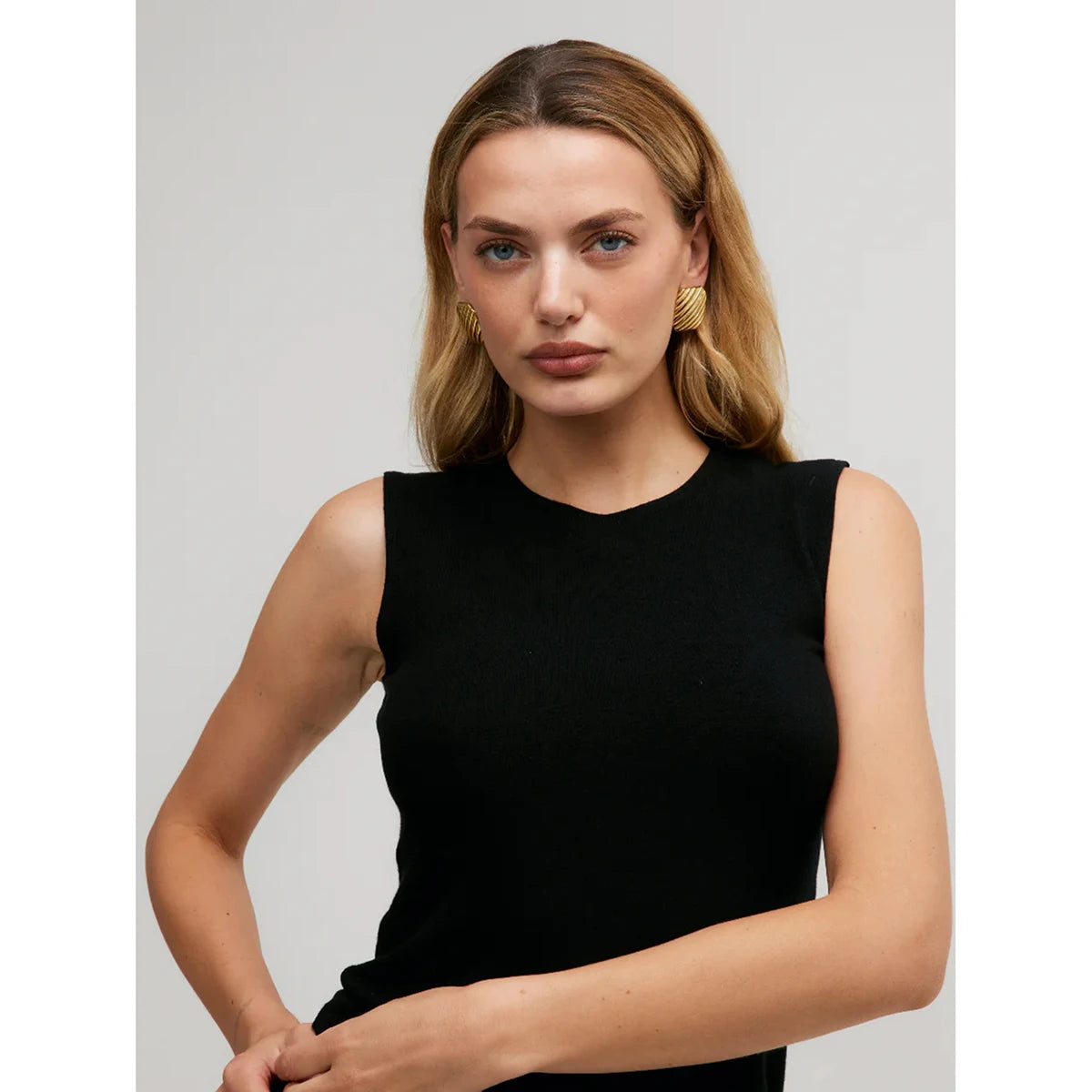 Uworld  New Stainless Steel Unusual Stud Earrings for Women Statement Metal Geometric 18K PVD Plated Minimalist Jewelry Gift
