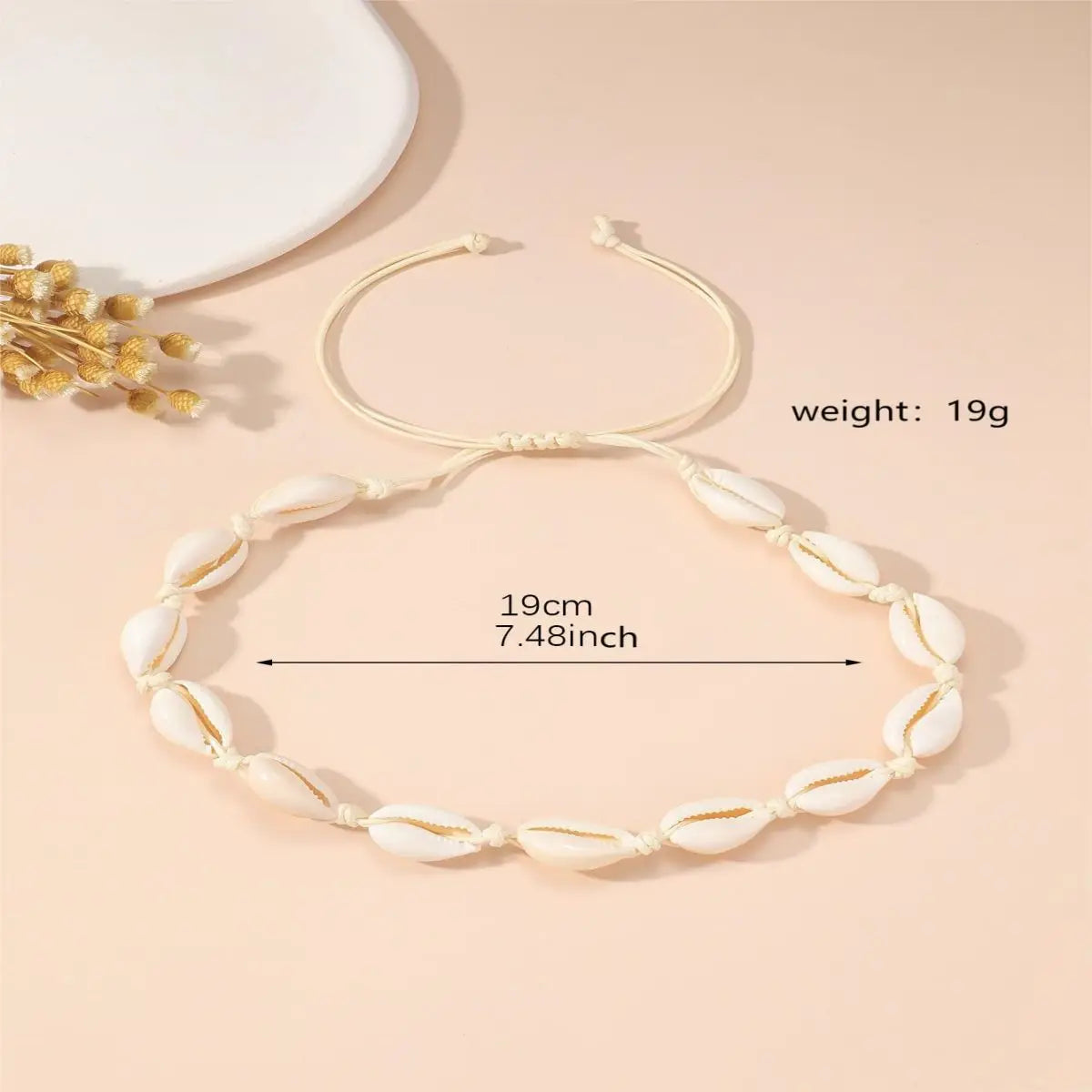1pc Boho Beach Bohemian Shell Choker Necklaces for Women Girls Summer Fashion Minimalist Jewelry Chained Shell Pendants