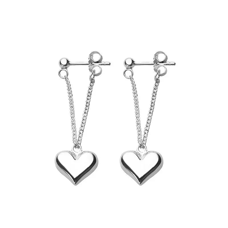 Geometric Heart-shaped Earrings For Women Girls Fashion Hollow Heart Hoop Earrings Jewelry Accessories