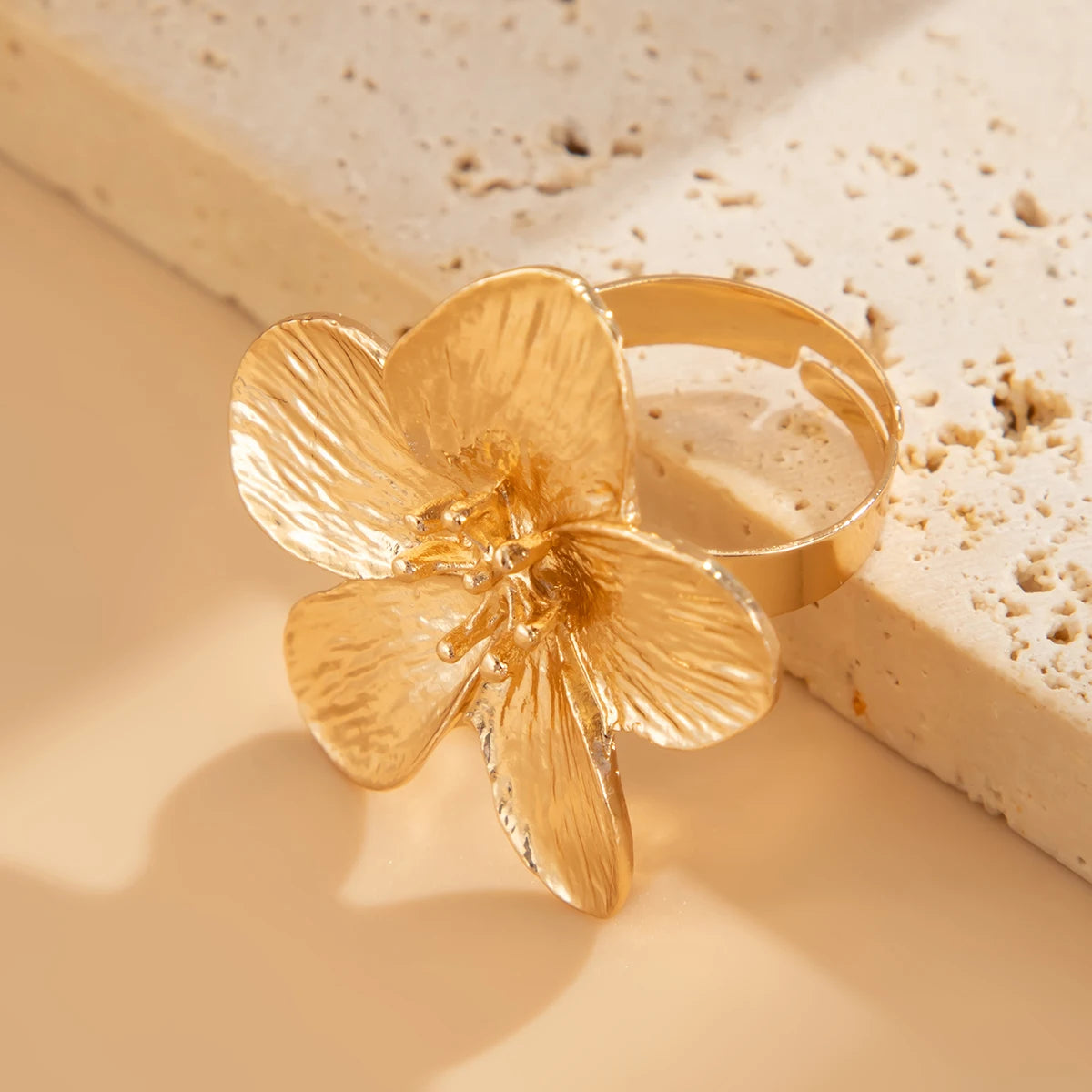 Ingemark 5 Styles Creative Boho Metal Butterfly Flowers Ring for Women Fashion Statement 2025 Adjustable Finger Ring Wed Jewelry