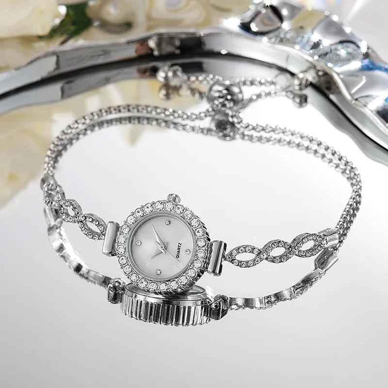 Fashion Rhinestone Women Watch Ladies Bracelet Quartz Watches Clock Relogio