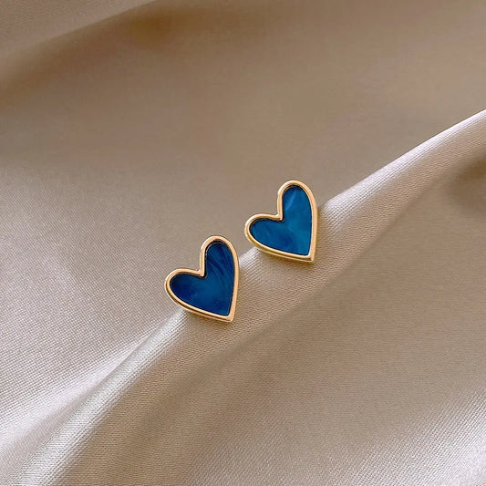 IFYOUOO Vintage Small Heart Earrings for Women Fashion Jewelry Gift Delicate Girly sweet Earrings Girls