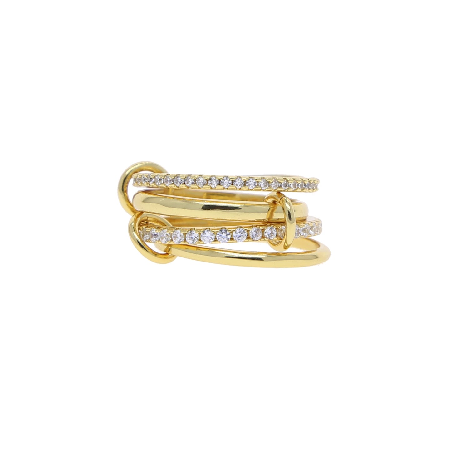 Stacking Engagement Band Rings For Women Plain Micro Paved 5A CZ Mix Color Multi Pieces Stack Full Finger Jewelry