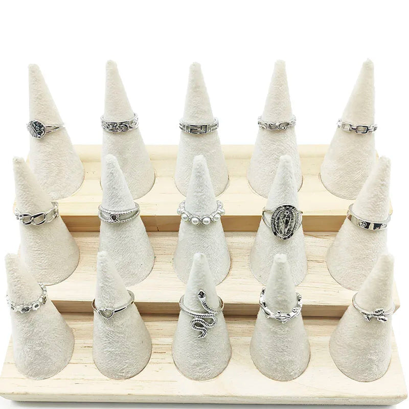 30pcs/Lot Factory Wholesale Alloy Finger Rings For Women HOT New Big Flower Cutout Skull Spider Animal Leaf Love Snake Jewelry