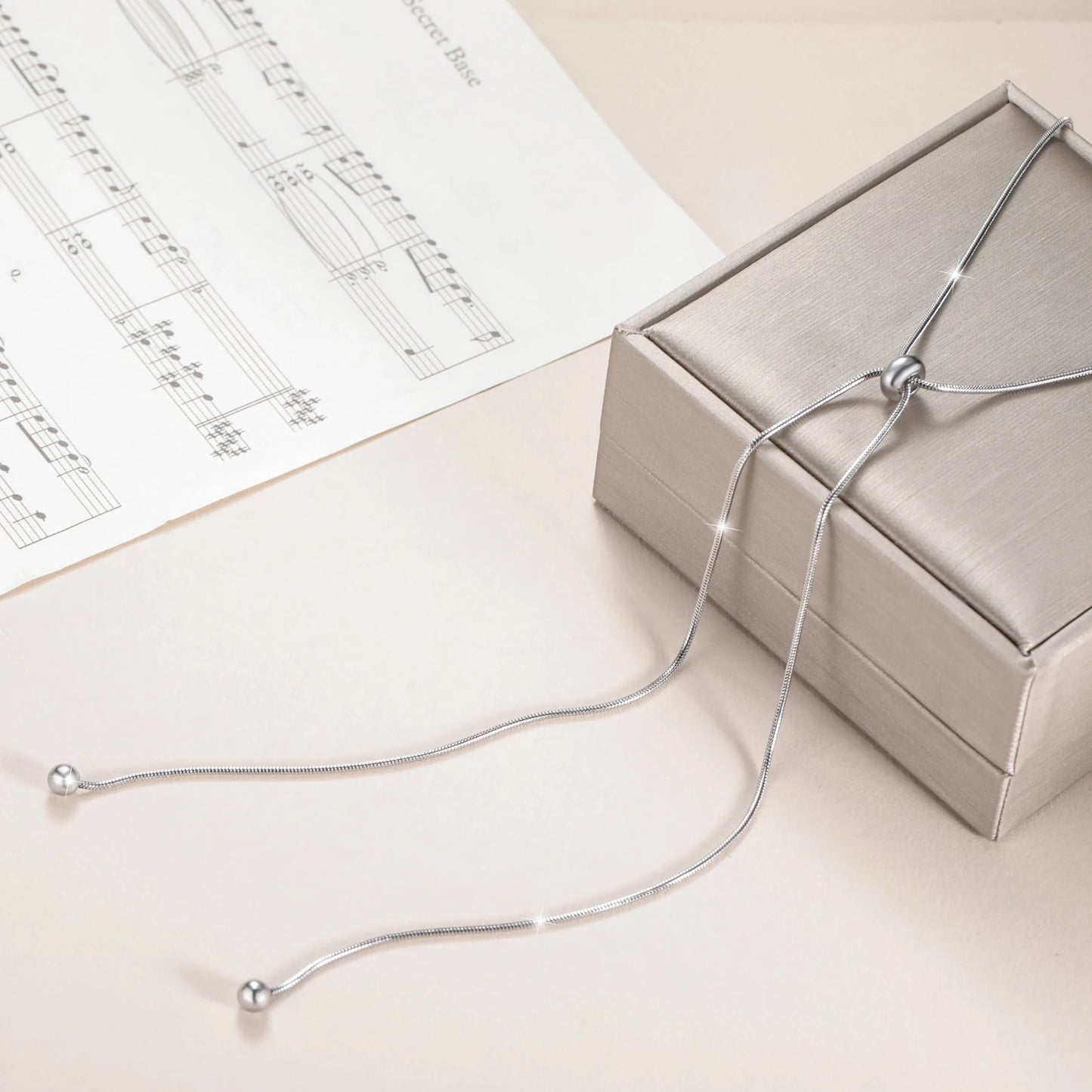 Skyrim Kpop Long Snake Chain Necklace Women Stainless Steel Adjustable Clavicle Chain Fashion Minimalist Jewelry Birthday Gift