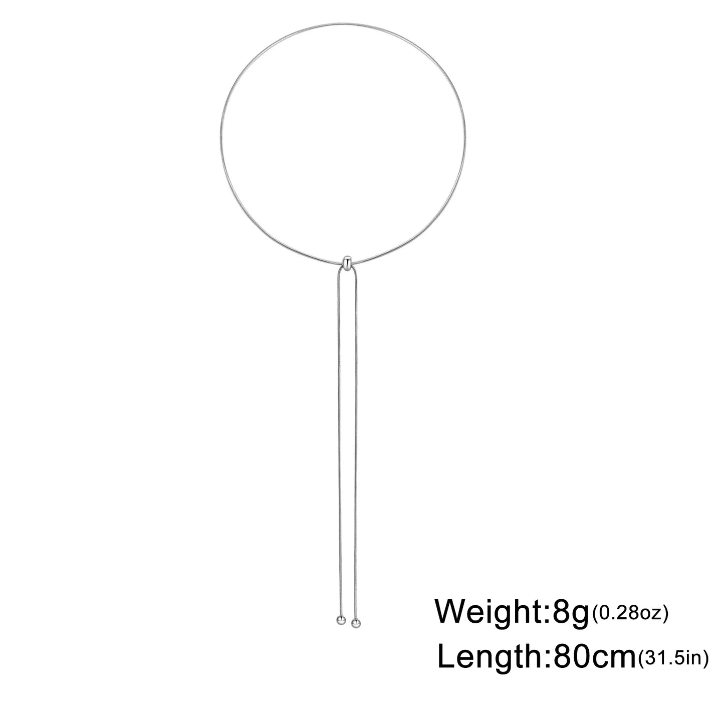 Skyrim Kpop Long Snake Chain Necklace Women Stainless Steel Adjustable Clavicle Chain Fashion Minimalist Jewelry Birthday Gift