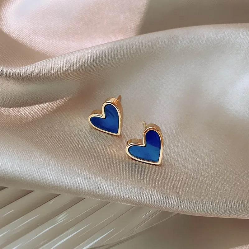 IFYOUOO Vintage Small Heart Earrings for Women Fashion Jewelry Gift Delicate Girly sweet Earrings Girls