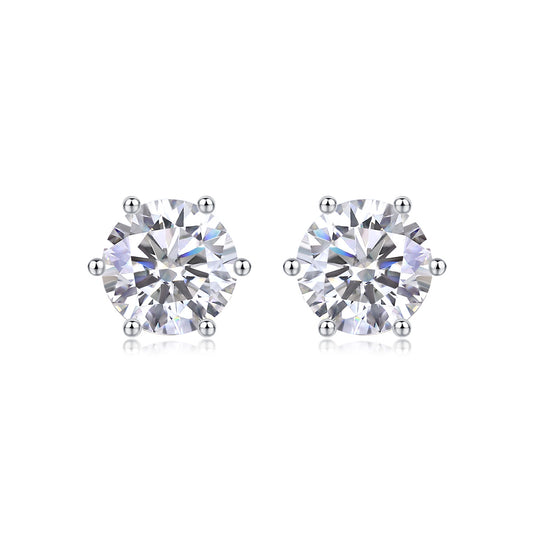 Moissanite Diamond Earrings Stud